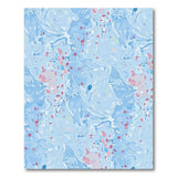 Blue and Teal Swirling Blue Marble Abstract Area Rug