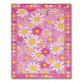 Vibrant Pink Daisy Floral Vintage Area Rug