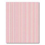 Pink and Cream Vertical Striped Area Rug