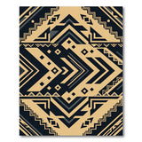 Gold and Silver Modern Geometric Black Gold Area Rug