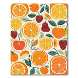Vibrant Citrus Berry Fruit Pattern Rug