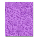 Purple Purple Fern Leaf Pattern Area Rug