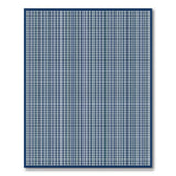 Blue and Teal Navy Blue Checkered Plaid Area Rug
