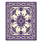 Traditional Persian Purple Purple Floral Persian Area Rug