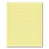 Sunny Yellow Checkered Grid Area Rug