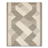 Modern Beige Geometric Abstract Area Rug