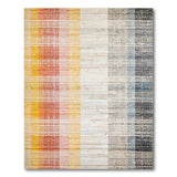 Multi-Color Ombre Vertical Stripe Area Rug