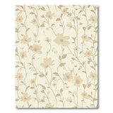 Delicate Beige Floral Vine Area Rug