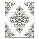 Floral Vintage Grey Elegant Grey Damask Floral Area Rug