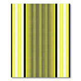Bold Yellow Black Mesh Geometric Area Rug