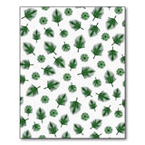 Green Palm Frond Scatter Area Rug