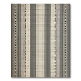 ODIKA Modern Striped Washable Area Rug - Low Pile Non-Slip & Robot Vacuum Friendly Carpet
