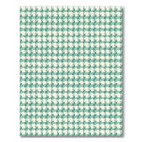 Green Green Houndstooth Geometric Area Rug