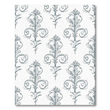 Teal Intricate Floral Swirl Area Rug