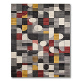 Bold Geometric Multi-Color Multi-color and Patterns Area Rug