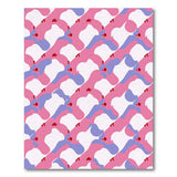 Vibrant Pink Purple Abstract Pattern Area Rug