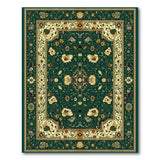 Emerald Green Emerald Green Persian Floral Area Rug