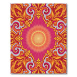 Vibrant Sun Mandala Area Rug