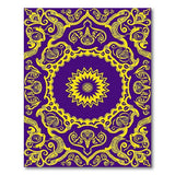 Royal Purple Gold Traditional Persian Rug