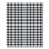 Bold Black White Checkered Geometric Area Rug