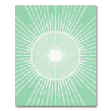 Radiant Green Sunburst Area Rug