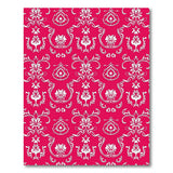 Vibrant Pink Ornate Persian Area Rug