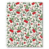Vibrant Cherry Fruit Pattern Fruit Pattern Area Rug
