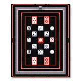 Mahjong Tiles Dice Gaming Area Rug