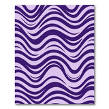 Wavy Purple Wavy Abstract Area Rug