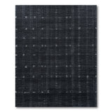 Speckled Black White Textured Woven Rug
