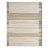Beige Striped Woven Area Rug