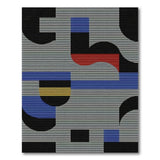 Multi-color and Patterns Bold Geometric Abstract Area Rug