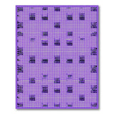Purple Geometric Checkered Area Rug