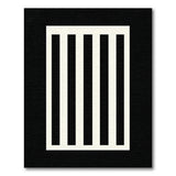 Bold Vertical Stripe Geometric Modern Bold Black White Vertical Stripe Area Rug