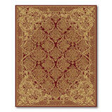 Traditional Persian Red Gold Ornate Persian Area Rug