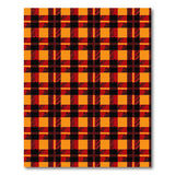 Buffalo Check Orange Black Plaid Area Rug