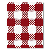 Bold Red White Plaid Farmhouse Area Rug