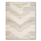 Neutral Zigzag Geometric Woven Area Rug
