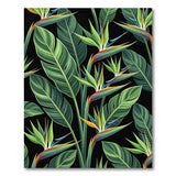Bird of Paradise Floral Pattern Area Rug