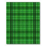 Vibrant Green Black Grid Geometric Area Rug