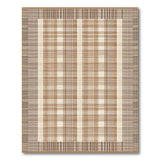 Brown and Tan Rustic Brown Tan Plaid Area Rug