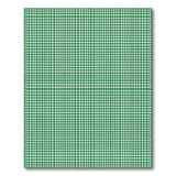 Geometric Modern Green White Gingham Checkered Area Rug