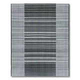 Black and White Bold Black White Striped Geometric Area Rug