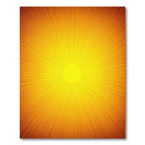 Radiant Sunburst Yellow Area Rug
