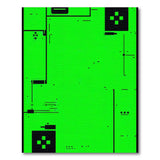 Geometric Modern Vibrant Green Geometric Abstract Area Rug
