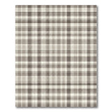 Neutral Plaid Grey Area Rug