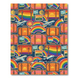 Rainbow Suitcase Adventure Area Rug