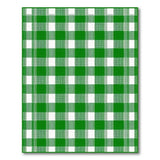 Green White Gingham Check Area Rug