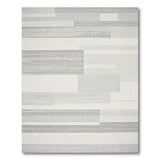 Modern Grey Geometric Block No. 3 Area Rug