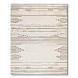 Cream Grey Southwestern Geometric Area Rug